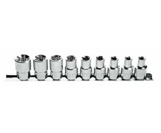 Galvučių komplektas Hogert HT1A880; 10-24 mm; 9 vnt.