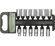 JONNESWAY KOMPLET NASADEK 13 vnt.(1/2" 12-KAT) 10-24mm S05H4113S