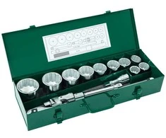 Galvučių komplektas Sata S09015; 3/4''; 30-60 mm; 15 vnt.
