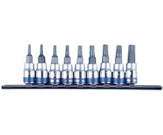 KING TONY KOMPLET NASADEK 1/4" TORX 9 vnt. 2033 T8 - T40