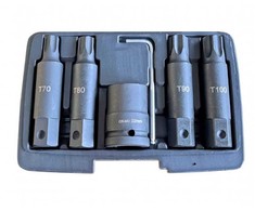 Galvučių su antgaliais rinkinys Ellient Tools SW1013; 3/4''; 6 vnt.