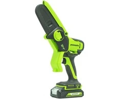 Grandininis pjūklas Greenworks G24MCS10; 24 V (be akumuliatoriaus ir pakrovėjo)