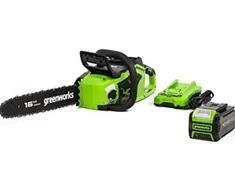 Grandininis pjūklas Greenworks GD24X2CS36K4x; 2x24 V; 2x4,0 Ah; 36 cm juosta