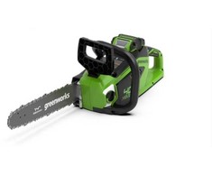 Greenworks akumuliatorinis grandininis pjūklas 35 cm, 40 V, 2 x 2 Ah, 2005707UC