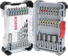Bosch 35 dalių komplektas metalo grąžtai, antgal.