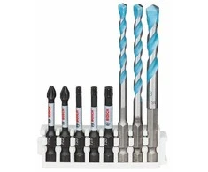 Grąžtas Grąžtų ir sukimo antgalių komplektas Bosch 2608577144; 8 vnt.