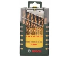 Grąžtas Bosch HSS-TiN komplektas 19 dalių 1-10mm
