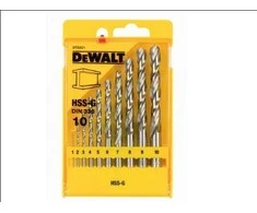 Grąžtas Grąžtų komplektas metalui DeWalt DT5921-QZ; 1-10 mm; 10 vnt.