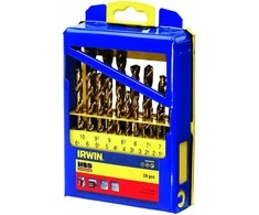 Grąžtas Grąžtų komplektas metalui Irwin HSS; 1-10 mm; 19 vnt.