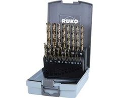Grąžtas 19 dalių metalo grąžtų rinkinys RUKO HSS-G Co5