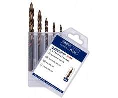 Grąžtas Grąžtų rinkinys Bohrcraft Turbo step DIN 338 HSS-E, 4-5-6-8-10 mm, 5 vnt.