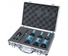 Makita E-12304 EZYCHANGE BI-METALL 6 dydžių karūnų rinkinys santechnikams (19,22,29,38,44,57 mm)