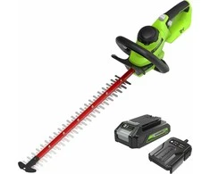 Gyvatvorių žirklės Greenworks GD24HT61K2; 24 V; 61 cm; 1x2,0 Ah akum.