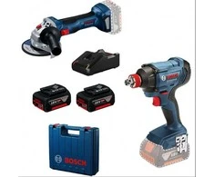 Įrankių rinkinys Bosch 0615990N1U (GDX 180-LI + GWS 180-LI); 18V; 2x4,0 Ah akum.