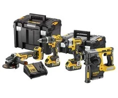 Dewalt akumuliatorinių įrankių rinkinys DCK422P3T 18V (DCH273+DCD796+DCF887+DCG405+3x5.0Ah)