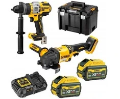 Įrankių rinkinys DeWalt DCK2016T2T-QW (DCD999 + DCG418); 2x6,0 Ah akum.