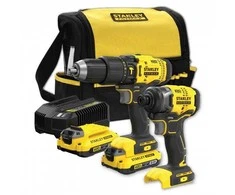 Įrankių rinkinys Stanley SFMCK465D2S-QW (SFMCD711+SFMCF800); 18 V; 2x2,0 Ah akum.