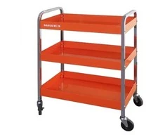 Bahco Vežimėlis ant ratukų su 3 lentynomis, oranžinis, 759x432x1025mm