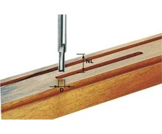 Ištisinio kietlydinio griovelių freza Festool; 10/45 mm