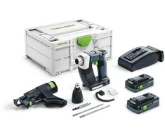 Juostinis suktuvas Festool DWC 18-2500 HPC 4,0 I-Plus DURADRIVE; 18 V; 2x4,0 Ah akum.