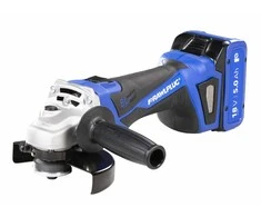 Kampinis šlifuoklis RawlPlug R-PAG18-XL2; 18 V; 2x5,0 Ah akum.