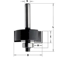Kampų išpjovimo freza CMT Contractor K935-317 12,7/31,8 mm; su guoliu