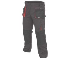 Kelnės Yato YT-80150; XL; juodos/raudonos