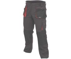 Kelnės Yato YT-80151; XXL; juodos/raudonos