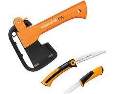 Kirvis Fiskars X5 + priedai