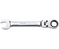 Kombinuotas raktas su terkšle KS Tools Gear+Flex; 8 mm