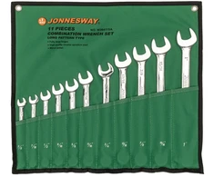 Kombinuotų veržliarakčių komplektas Jonnesway W26411SA; 11 vnt.