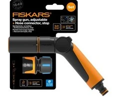 Fiskars Purškimo pistoletas TC+CF Žarnos jungtis 13mm, STOP