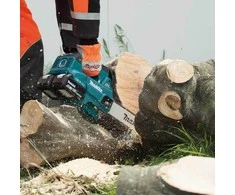 Makita DUC306Z Akumuliatorinis grandininis pjūklas, 2 x 18 V, BL variklis 300 mm, 20 m/s. (VIRŠUTINĖ RANKENA) be akumuliatorinio ir krovinio
