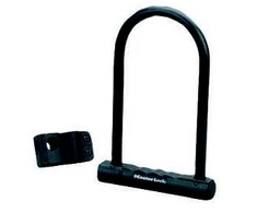 Master Lock Masterlock Plieninė "U" formos dviračio spyna su 2 raktais (juoda)