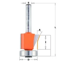 Nuožulnų freza CMT 907.210.11; S=8 mm; D=21-26,5 mm