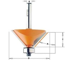 Nuožulnų freza CMT 936.950.11; 65/26 mm su guoliu