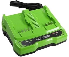 Greenworks G40X2CUC2 Dviejų lizdų įkroviklis, 40V 2A