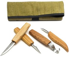 Peilių rinkinys BeaverCraft S09L; 4 vnt.; kairiarankiams