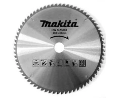 Makita D-81723 T.C.T. pjūklas 260X2.8X30mm 5° T70 aliuminio pjovimui