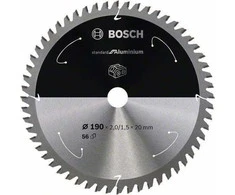 Pjovimo diskas Bosch Standard for Aluminum 2608837770; 190x20 mm; Z56