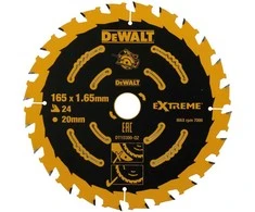 DEWALT pjovimo diskai Extreme DT10397-QZ 3 vnt 165x20 24T/40T