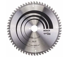 Bosch Disk.pjūkl.diskas 250x30 Optiline Wood