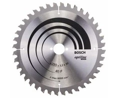 Bosch Disk.pjūkl.diskas 250x30 Optiline Wood