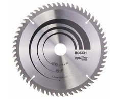 Pjovimo diskas medienai Bosch OPTILINE WOOD; 235x2,8x30,0 mm; Z60; 15°