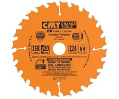 Pjovimo diskas medienai CMT 271; 150x1.5x20; Z24; 18°