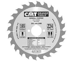 Pjovimo diskas medienai CMT 291; 165x2,6x30; Z24; 15°
