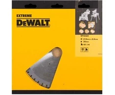 Pjovimo diskas medienai DeWalt; 216x2,6x30,0 mm; Z48; -5°