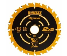 Pjovimo diskas medienai DeWalt Extreme; 210x2,4x30 mm; Z24