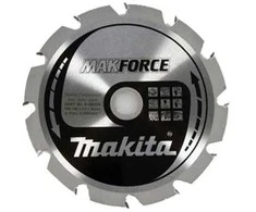 Makita T.C.T. pjūklas MAKFORCE 190X2X30mm 20° T12 B-08224 T.C.T • 190 x30 mm • T12 • 20° • Medienai