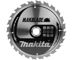 Makita T.C.T. pjūklas MAKBLADE 260X2.3X30mm 20° T24 B-33679 T.C.T • 260 x30 mm • T24 • 20° • Medienai